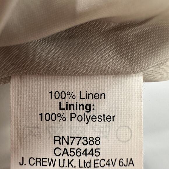 J. CREW 100% Linen Oatmeal Skirt // 6 - Picture 6 of 6